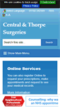 Mobile Screenshot of centralandthorpesurgery.co.uk